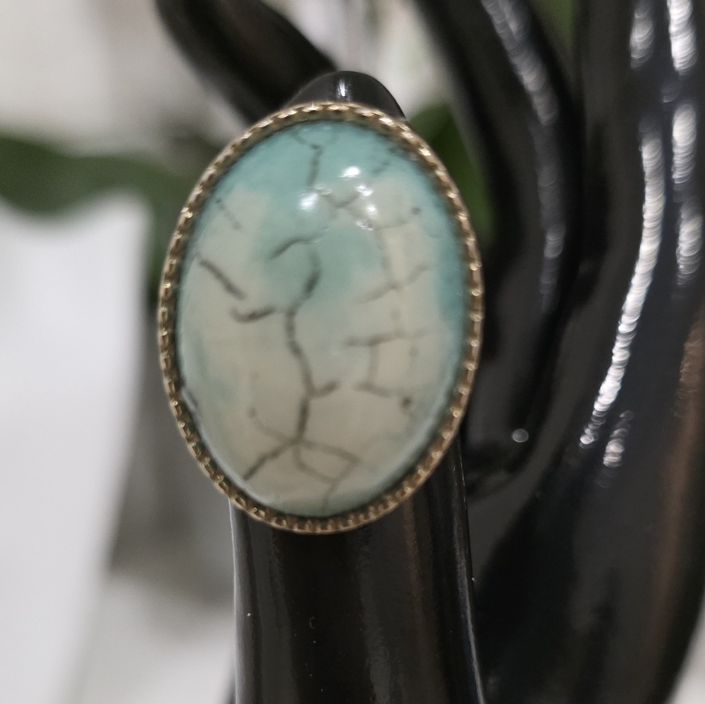 H&M Turquoise Oval Ring
